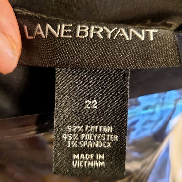 Lane Bryant Black Faux Wrap Skirt 22 Pencil Career Classic Tailored Corporate - Picture 7 of 12